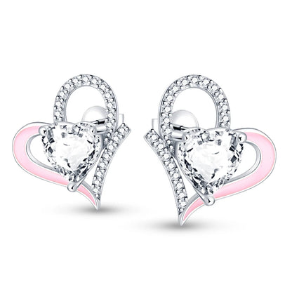 Hot Sale 925 Sterling Silver Spring Zircon Sunflower Stud Earrings For Women 2023 Trending Fashion Jewelry mother's day gift
