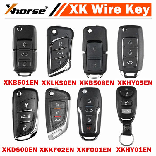 5PCS Xhorse XK Wire Remote Key XKB520EN XKB501EN XKLKS0EN XKDS20EN XKFO01EN XKB528EN XKHY01EN XKHY25EN for Mini Key Tool/VVDI2