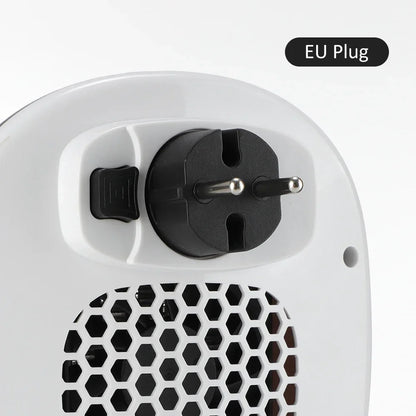800W Electric Portable Wall Mounted Heater for Small Bathroom PTC Ceramic Heating Fan with Remote Control