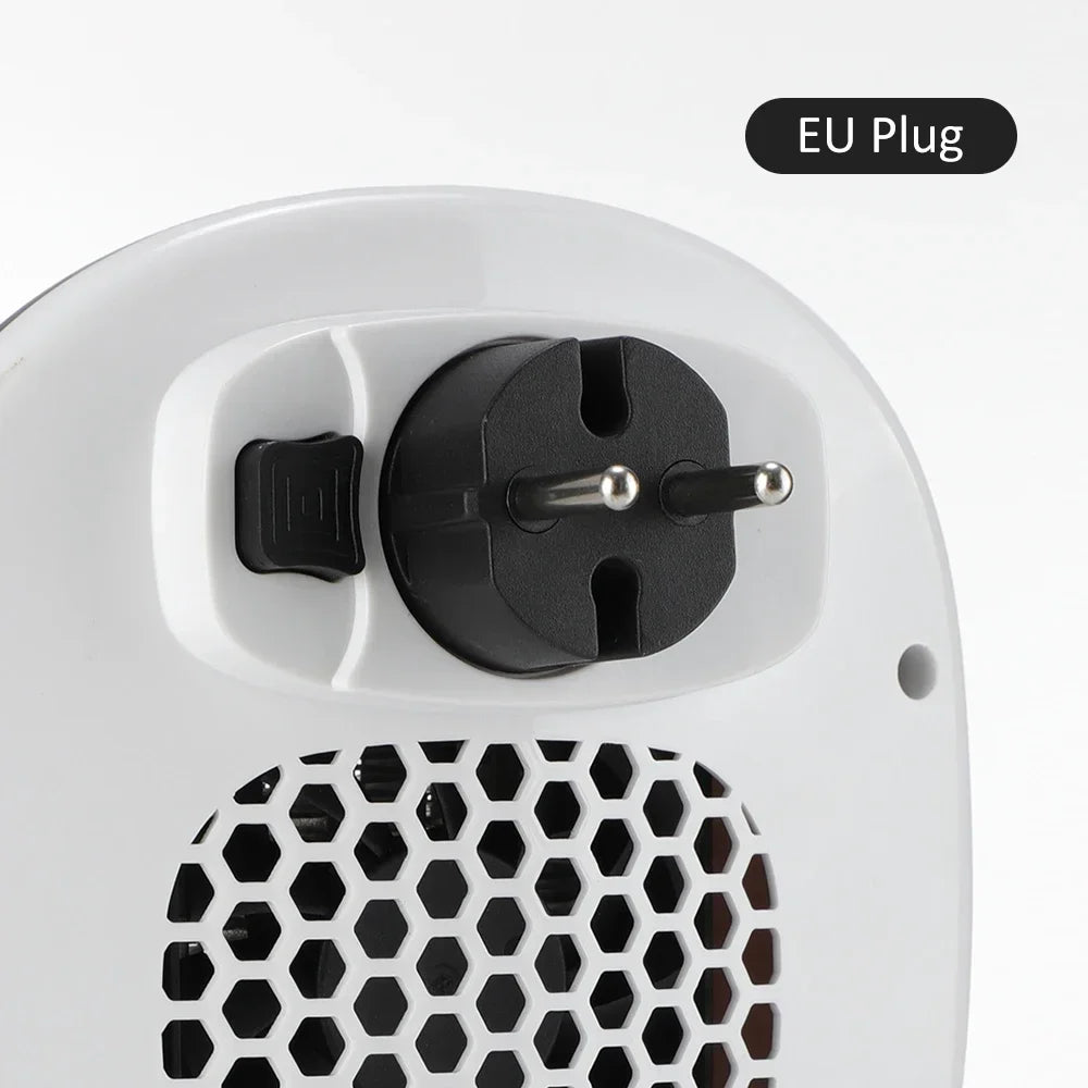 800W Electric Portable Wall Mounted Heater for Small Bathroom PTC Ceramic Heating Fan with Remote Control