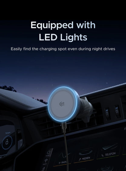 UGREEN Qi2 25W 15W Magnetic Car Phone Holder Wireless Charger Stand For iPhone 17 16 15 Pro Max Charging for Magsafe Car Charger