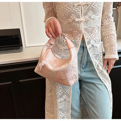 Fashionable Chinese Embroidery Handbag Brand Versatile Shoulder Bag 2026 New Chinese Style Tote Bag Trend Designer Travel Wallet
