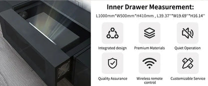 100-120inch Motorized Projection Smart UST Laser Projector Cabinet Living Room Integrated UST Projector Cabinet for Home Theater