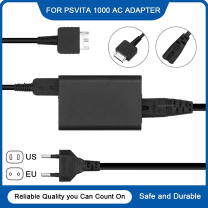EU/US Plug Home Wall Charger AC Adapter Power Supply Cord for Sony PSP/PSV Host ACCU PSP1000/2000/3000 Supply Source and Game