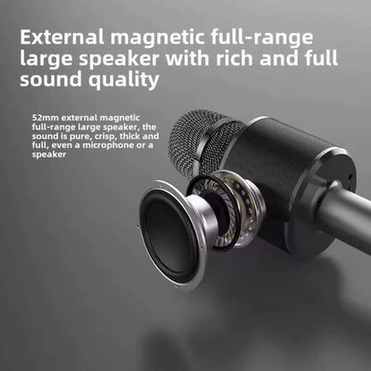 Wireless Bluetooth Speaker Mic Karaoke Microphone Handheld Portable Microphone Mobile Phone Music Player for Children Home KTV