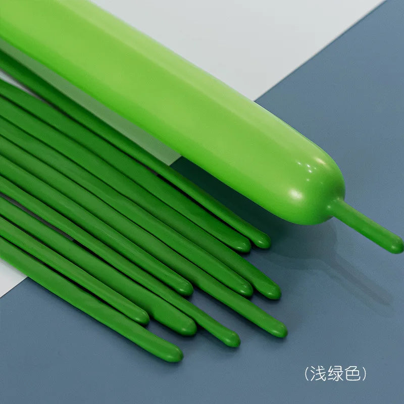 100pcs Thickening Long Balloons for Tying Arch Twisting Latex Modeling Skinny Birthday Balloon for Kids Party Wedding Decoartion