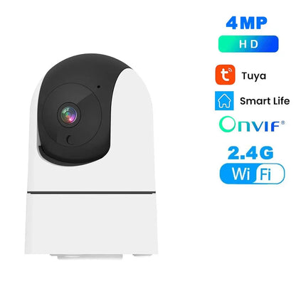 Tuya 5G WiFi IP Camera Indoor 6MP Wireless Security Surveillance Camera Auto Tracking Baby Monitor IR Night Vision 6x Zoom Cam