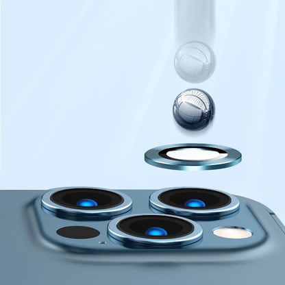 Lens Metal Ring Protector Glass for iPhone 11 12 13 Pro Max Camera Lens Protection On iPhone 15Pro 13Pro 14 Pro Max Camera Film