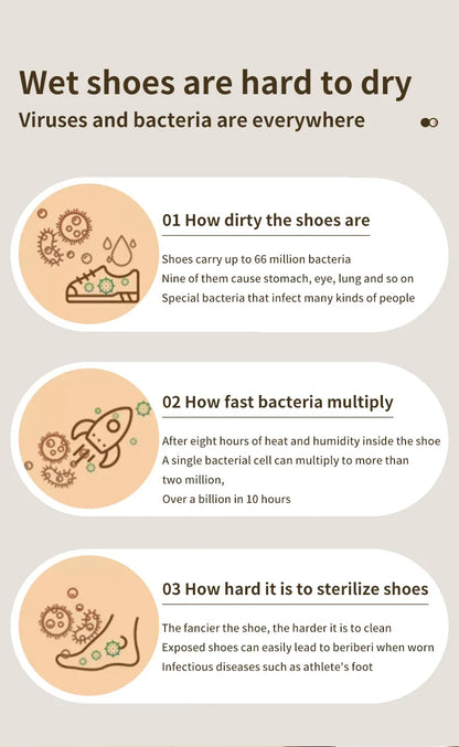 Adjustable Dryer  Shoe Dryer Intelligent Timer Quick Drying Deodorizing Sterilizing Shoe Dryer Household Shoe Warmer Heater