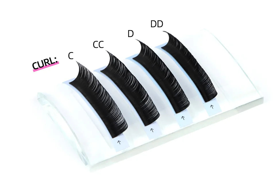Rujade All Sizes 6-20mm Individual Eyelash Extension Matte Black Premium Russian Volume Eyelash Handmade Faux Mink Lashes Cilias