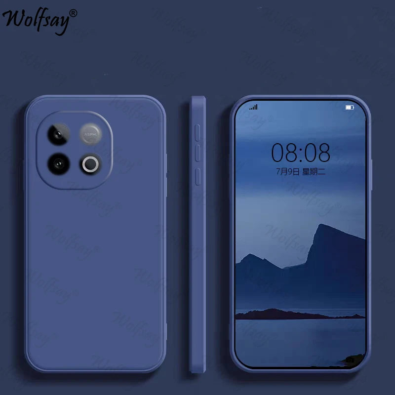 Candy Case For Vivo iQOO Z10 Turbo Pro Case Original Liquid Silicone Case iQOO Z10 Turbo Pro Cover For Vivo iQOO Z10 Turbo Pro