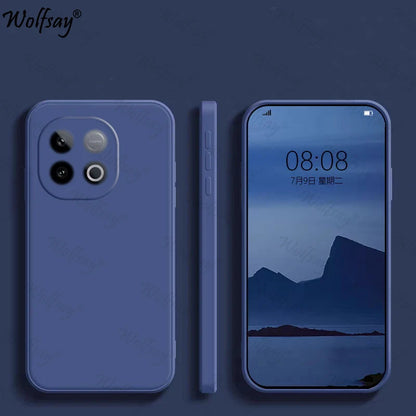 Candy Case For Vivo iQOO Z10 Turbo Pro Case Original Liquid Silicone Case iQOO Z10 Turbo Pro Cover For Vivo iQOO Z10 Turbo Pro