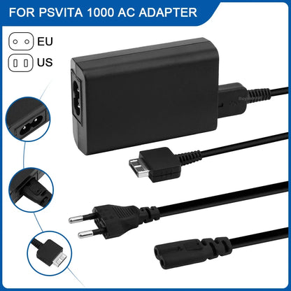 EU/US Plug Home Wall Charger AC Adapter Power Supply Cord for Sony PSP/PSV Host ACCU PSP1000/2000/3000 Supply Source and Game