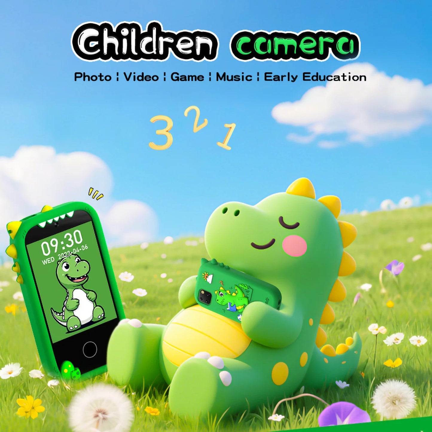 Upgrade Kid Smart Phone Toy 2.8 Inch Touch Video recording Music Player 16 Games Baby Phone for Children Brithday Gifts