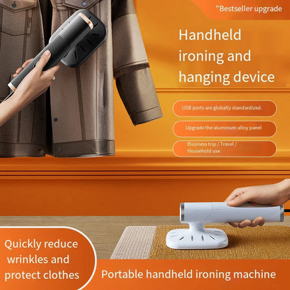 HOMFISH Handheld Iron Steamer 360° Ironing Small Garment Steamer USB Powered Electric Ironing Machine for Fabric Clothes Ironing