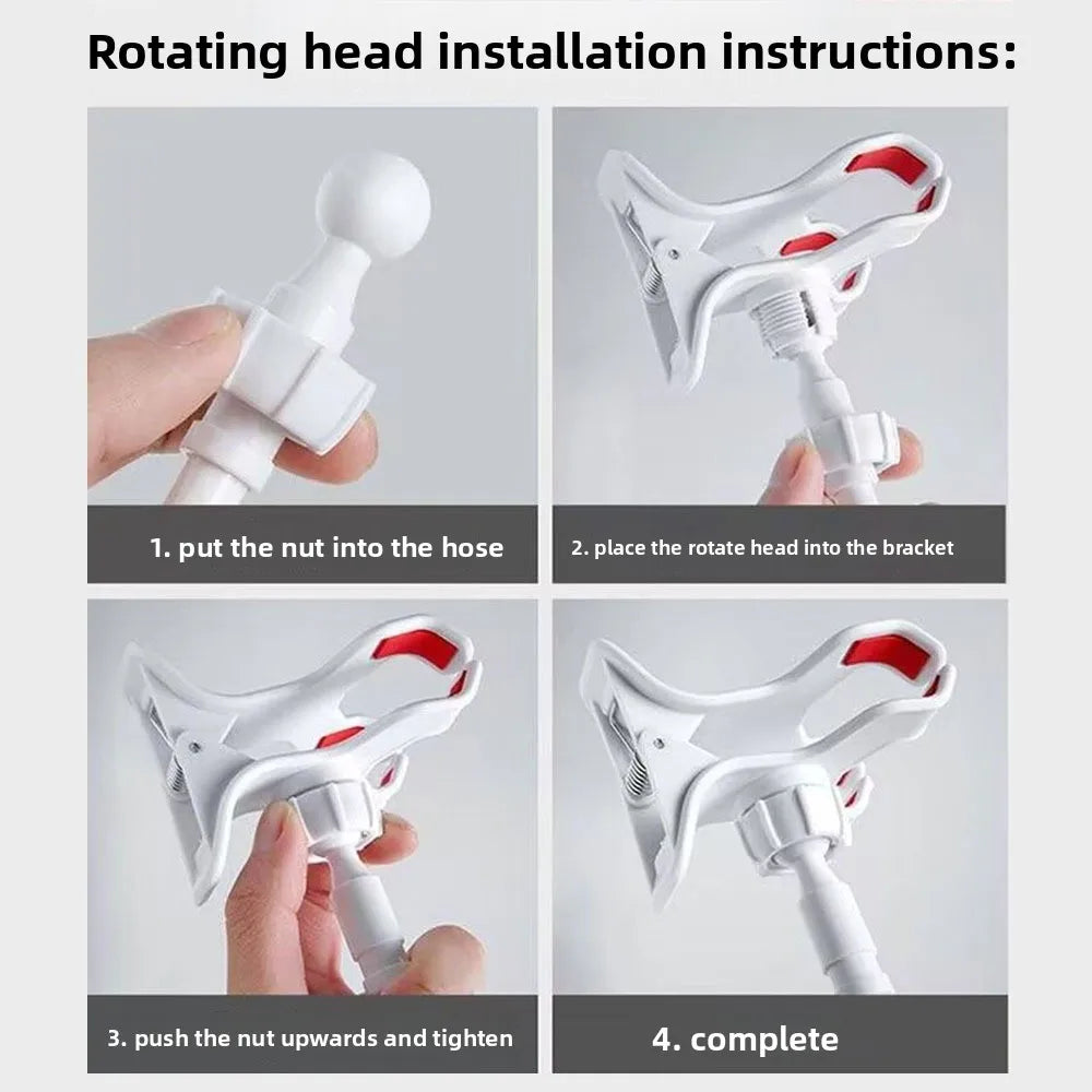 New 360 Rotating Lazy Phone Holder Universal Adjustable Desktop Phone Clip Flexible with Handle Bed Desktop Mount Bracket