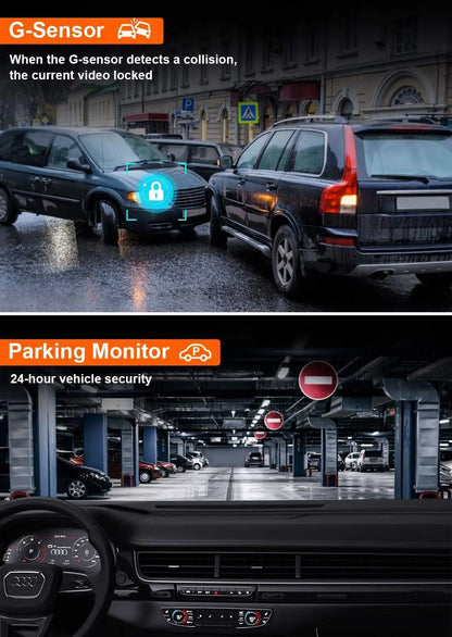4Lens Car DVR 360 Degrees Video Recorder 1080P Dash Cam 3/4Channel Front Right left optional Rear View camera Car accessory