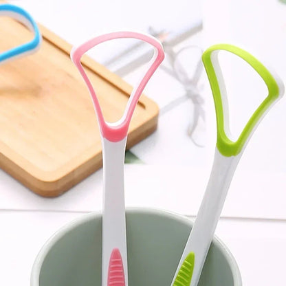 Tongue Scraper Cleaner for Adult Kid,Tongue Brush for Fresh Breath Dental Eliminate Bad Breath in Seconds Oral Care Tool