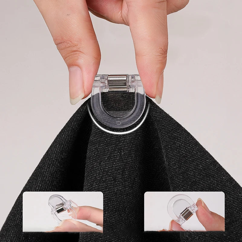8Pcs Invisible Leg Shortening Clip,non-slip Pants Edge Clip,used For Anti-drag Pants Hem Fixing,Multifunctional Page Holder Clip