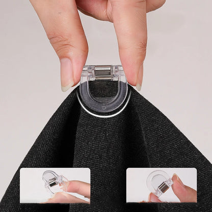 8Pcs Invisible Leg Shortening Clip,non-slip Pants Edge Clip,used For Anti-drag Pants Hem Fixing,Multifunctional Page Holder Clip