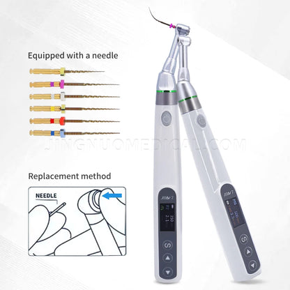 Dental Endo Motor 16:1 Standard Contra Angle Endomotor Wireless Root Canal Therapy Instrument Dentist Tools Reciprocating 360°