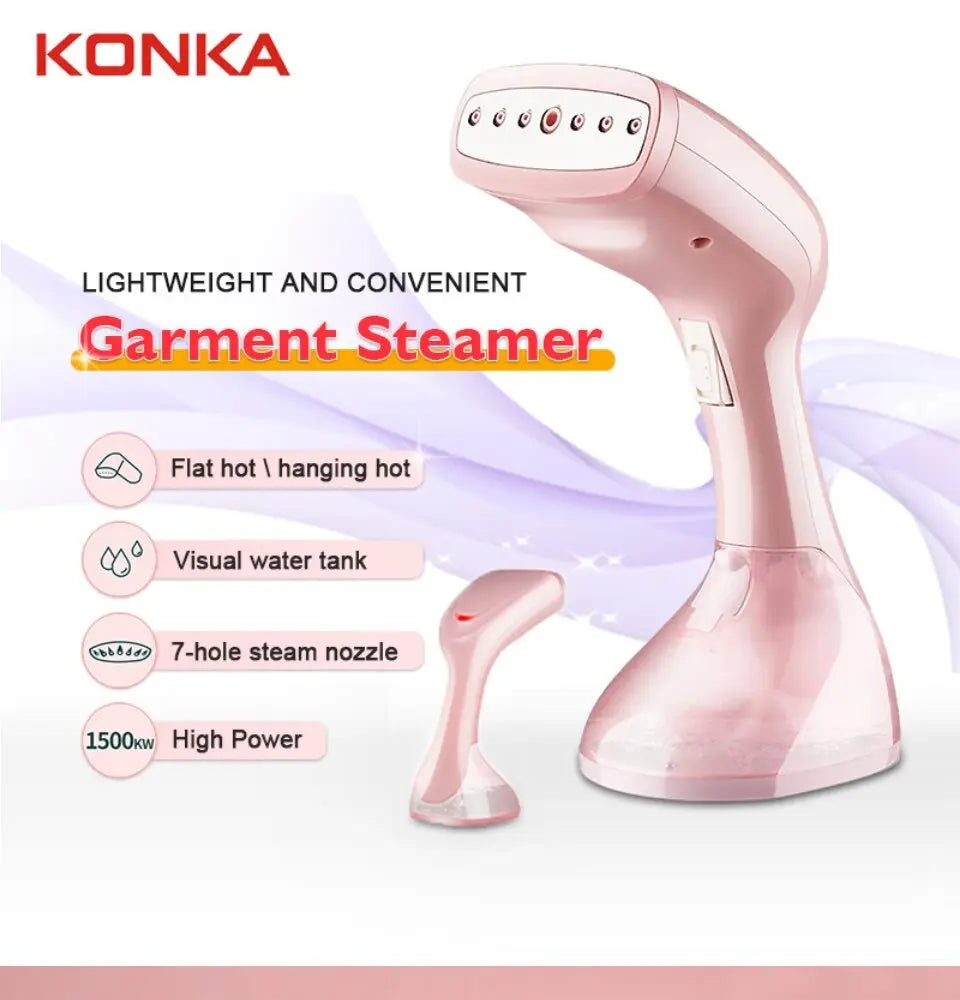 KONKA Handheld Garment Steamer 1500w Vertical Steam iron For Clothes Portable Home&Travel 15s Fast-Heat Home Appliance