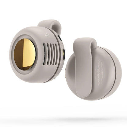 MF019 Mini Whirlwind Portable Snap On Charging Fan Waist Clip Mini Whirlwind Fan 3-Speed Handsfree Silent Strong Wind 2026 New