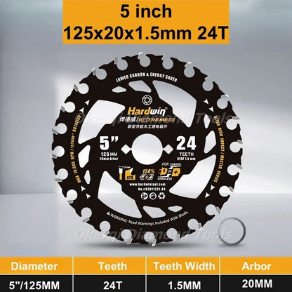 4/5/5.5/6/6.5/7.25 Inch Energy Saving Lithium Saw Blades Energy Efficient Lithium Wood Cutting Circular Saw Blade Woodworking