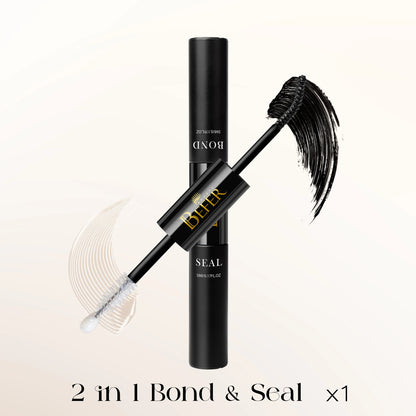 BEFER Glue For Eyelashes 2in1 Lash Bond And Seal Eyelash Glue+Eyelash Remover Waterproof Eyelashes Adhesives Strong Fixed Lash