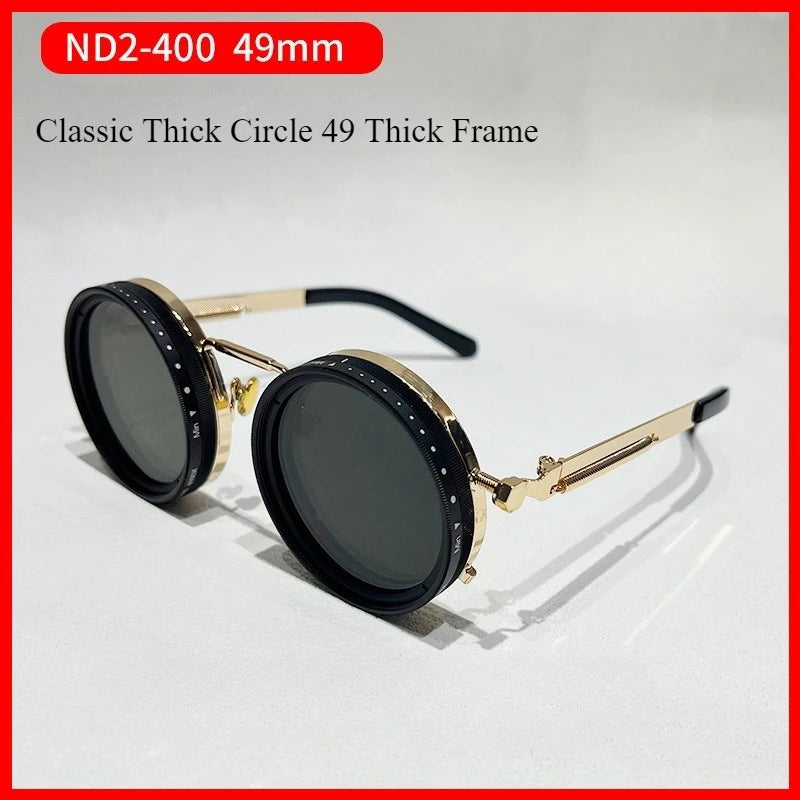 ND9 adjustable dimming sunglasses men women handmade innovative outdoor fishing UV400 polarized sun glasses support myopia lens
