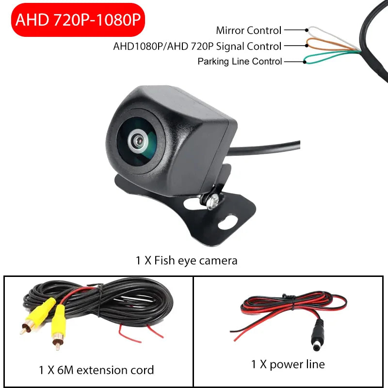 170° Wide Angle AHD Car Backup Camera 720P/1080P Dual Resolution Enhanced IR Night Vision Waterproof Universal Reverse Camera