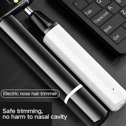 Electric new nose hair trimming rechargeable cleaning nose hair removal and repair tool scissors shaving tool
