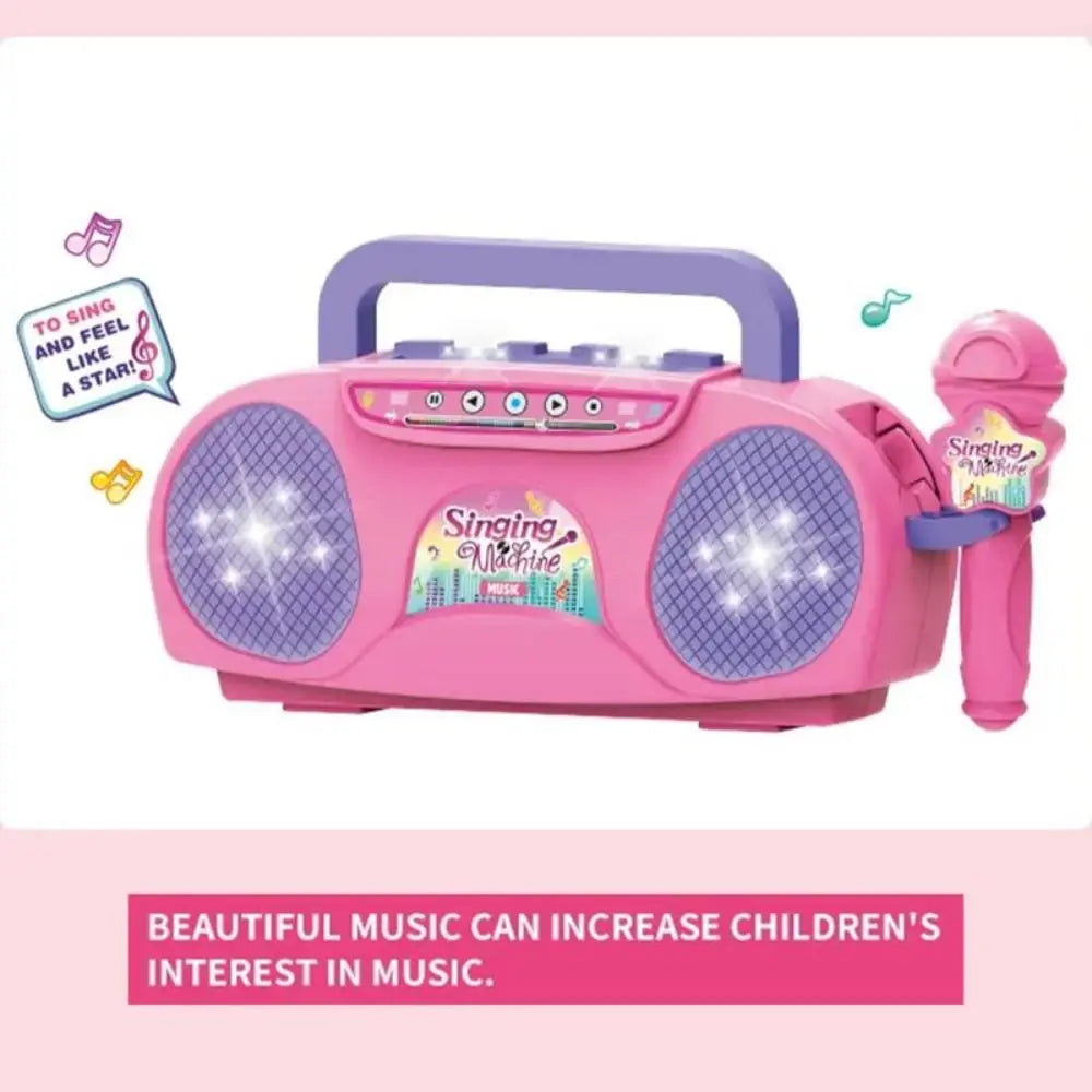 Kids Speaker Microphone Karaoke Music Instrument Children Singing Toys Baby Games Educational Toys for Girls Boys Kids Gifts