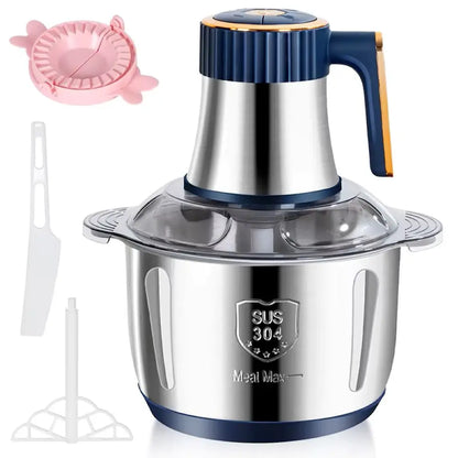 5L Electric Meat Grinders 304 Stainless Steel Food Crusher Multifunctional Vegetable Slicer Chopper Mincer Baby Food Processor