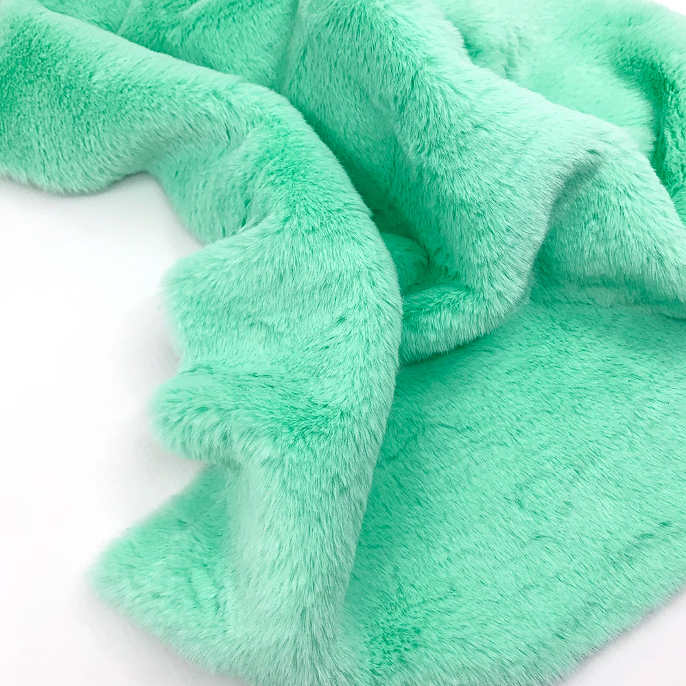 1Pcs 50/80/160cm Faux Rabbit Fur Fabric 100% Polyester 10mm Pile Super Soft Plush Fabric For Handmade Stuffed Toys Sewing Fabric
