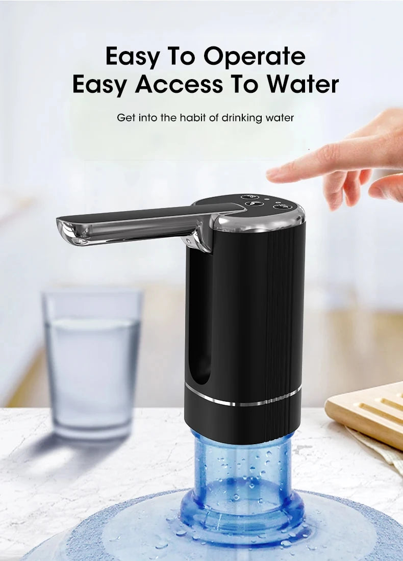 Electric Water Pump Bucket Water Suction Device Water Intake Device Household Office USB Outdoor Convenient Water Dispenser