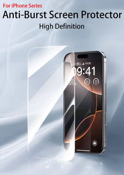 4Pcs Full Cover Tempered Glass For iPhone 17 16 15 14 13 12 11 Pro Max Screen Protector For iPhone 7 8 Plus X XS Max XR Glass