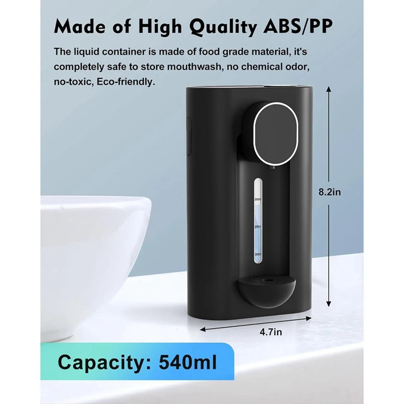 New Mouthwash Dispenser Fast Induction Mouth Rinser with Magnetic Cups Care Liquid Container Mouthwash Machine