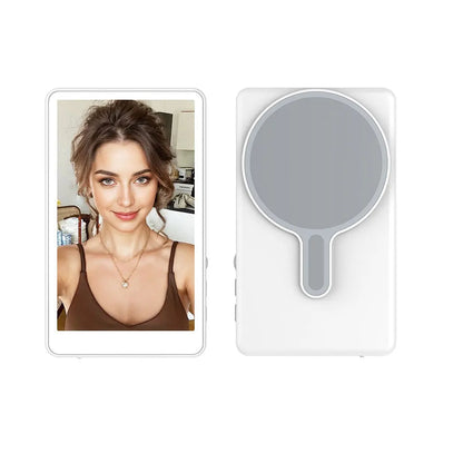 Magnetic Phone Monitor - Real-Time Selfie/Rear Cam - 4K Streaming Assistant - Wide Angle - Fits Most Phones