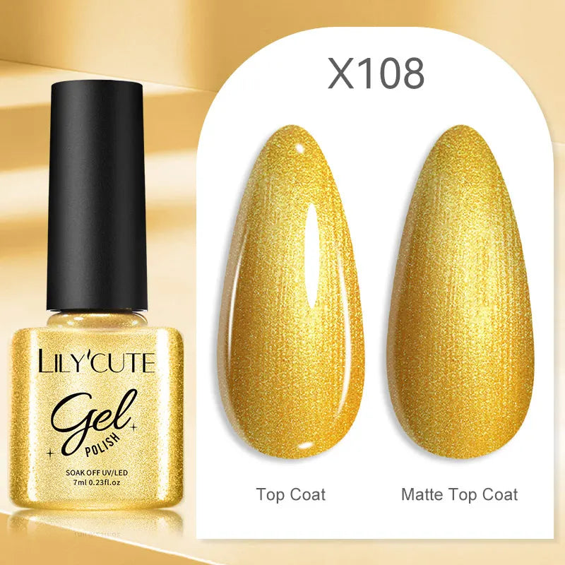 LILYCUTE 7ml Brown Red Purple Nail Gel Polish Coffee Color Series Semi Permanent UV Gel Soak off Nail Gel Varnishes For Nail Art