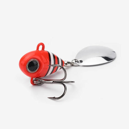 Wobble Rotating Metal VIB Vibration Bait Spinner Spoon Jig Fishing Lures 15g 20g Artificial Hard Baits Sequins Pesca Lure