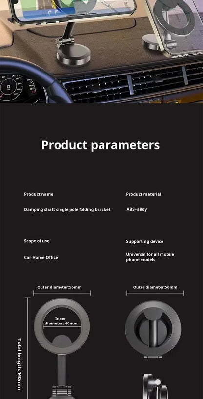 Magnetic Car Phone Holder Support Foldable Desktop Smartphone Mount Stand For Magsafe iPhone 16 15 14 13 12 For Samsung Xiaomi
