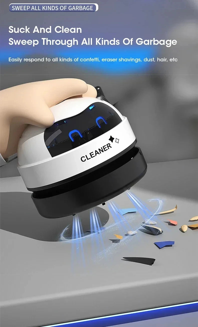 Vacuum cleaner Desktop Mini rechargeable cleaner Rubber shavings keyboard cleaner Portable automatic dust extractor