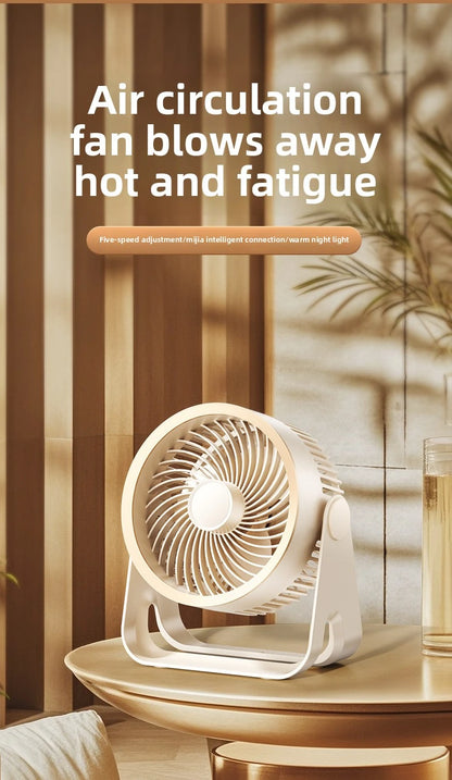  Portable Electric Fan 3600mAh Wireless Air Circulator Fan Cordless Desktop Wall Ceiling Air Cooling Cooler Quiet Ventilator
