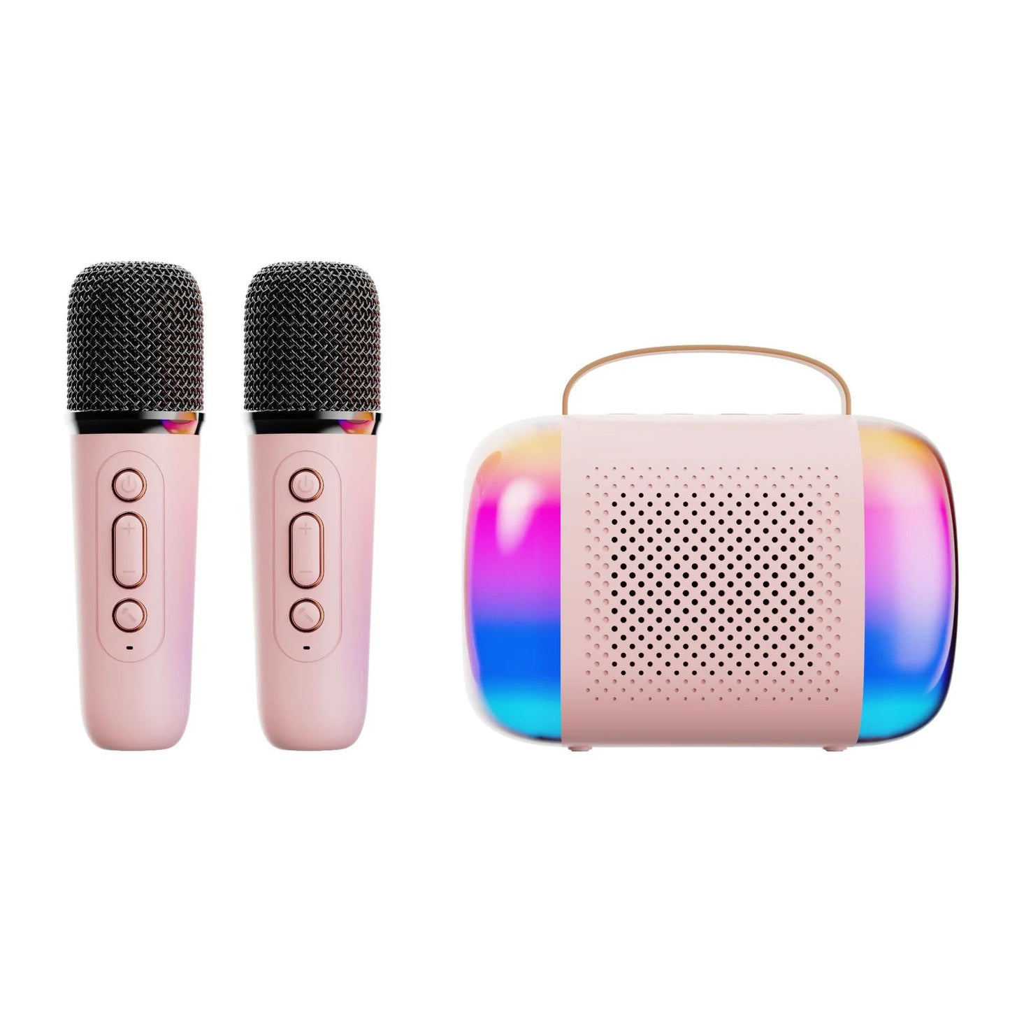 Wireless Speaker Microphone Karaoke Mini Portable Audio Microphone Portable Karaoke Speaker with Mic Home Singing For Kids Gift