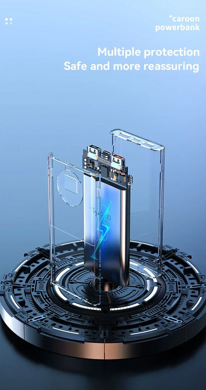 500000mAh Large Capacity Power Bank 120W Super Fast Charging With Portable Digital Display Supply For Various Phones