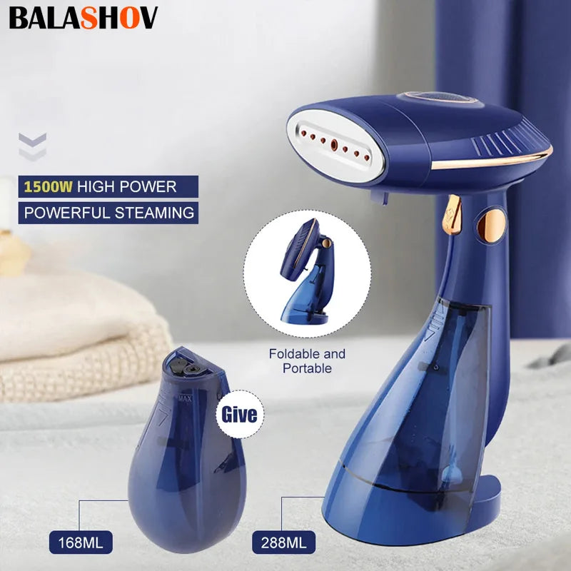 Handheld Garment Steamer 1500W Electric Household Fabric Steam Iron Portable Quick Heat Ironing Steam Machine for Home travel