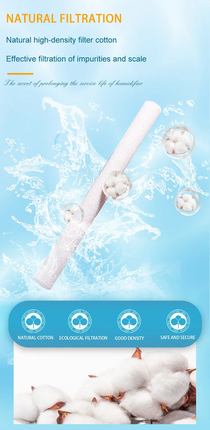 3L Ultrasonic Air Humidifier Cool Mist Humidifier with Night Light and Three Nozzles Quiet USB Aromatic Humidifier for Home