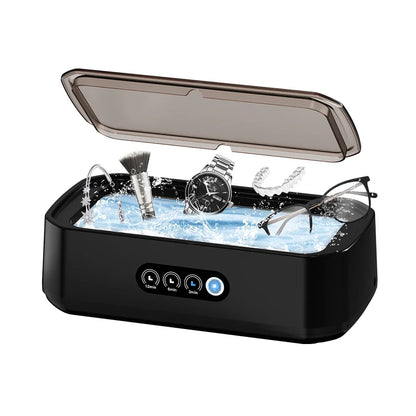 TINSOL 49KHZ High-Frequency Ultrasonic Cleaner 650ml Mini Vibration Cleaning Machine Suitable for Glasses Jewelry and Dentures