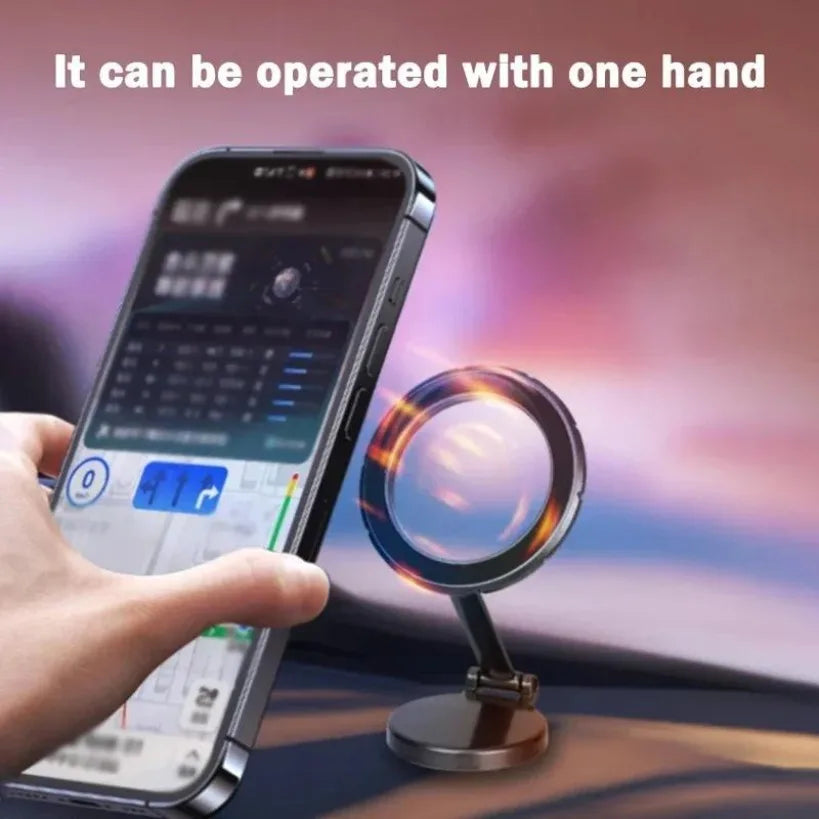 Magnetic Car Phone Holder Support Foldable Desktop Smartphone Mount Stand For Magsafe iPhone 16 15 14 13 12 For Samsung Xiaomi